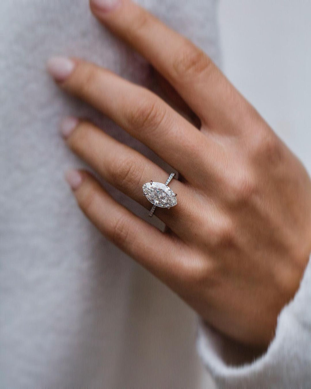 Marquise Cut Labgrown Engagement Ring