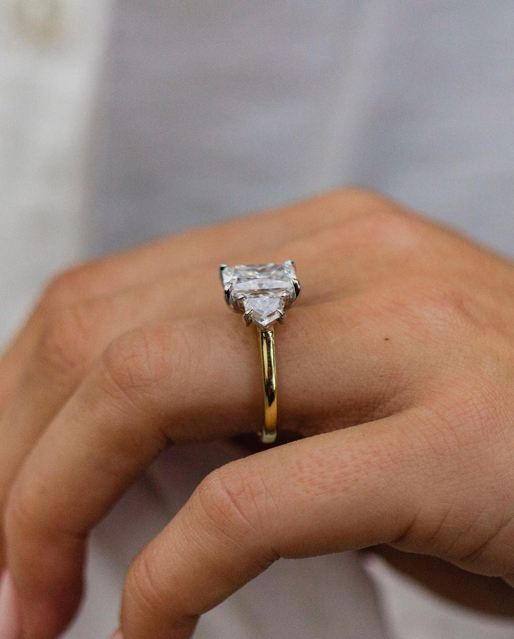 Radiant Cut Labgrown Engagement Ring