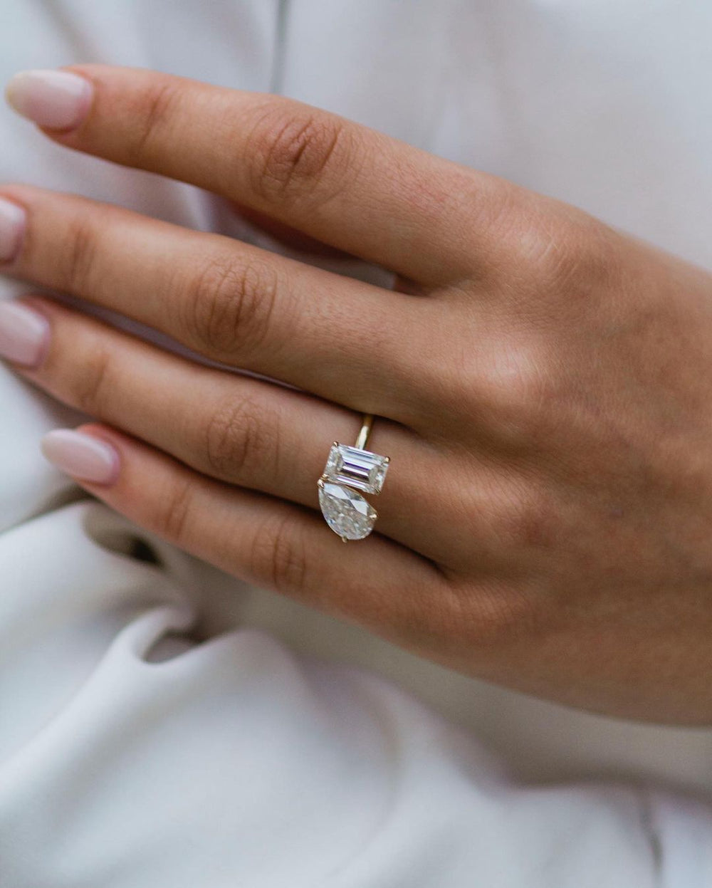 Toi Et Moi Pear & Emerald Cut Labgrown Ring