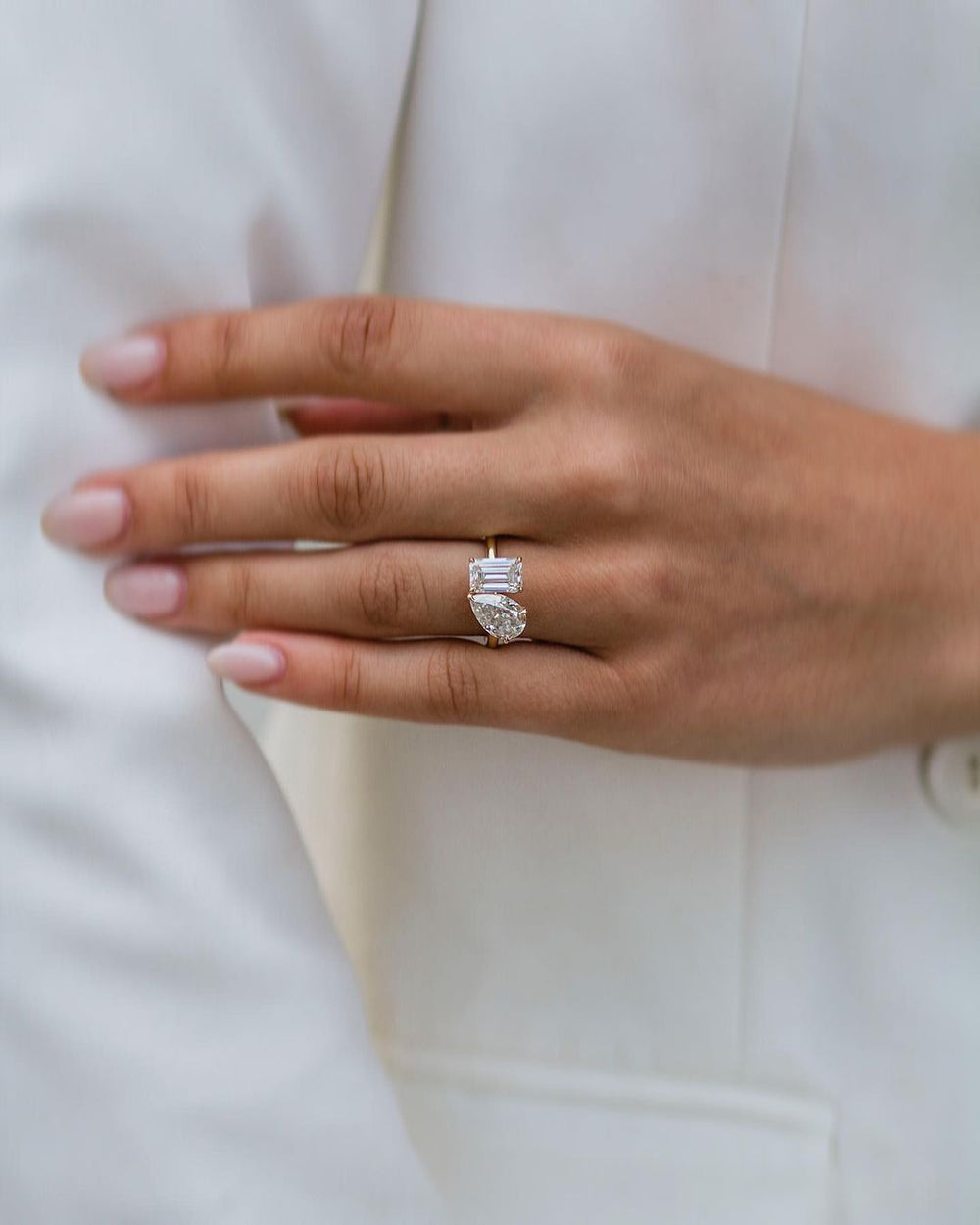 Toi Et Moi Pear & Emerald Cut Labgrown Ring