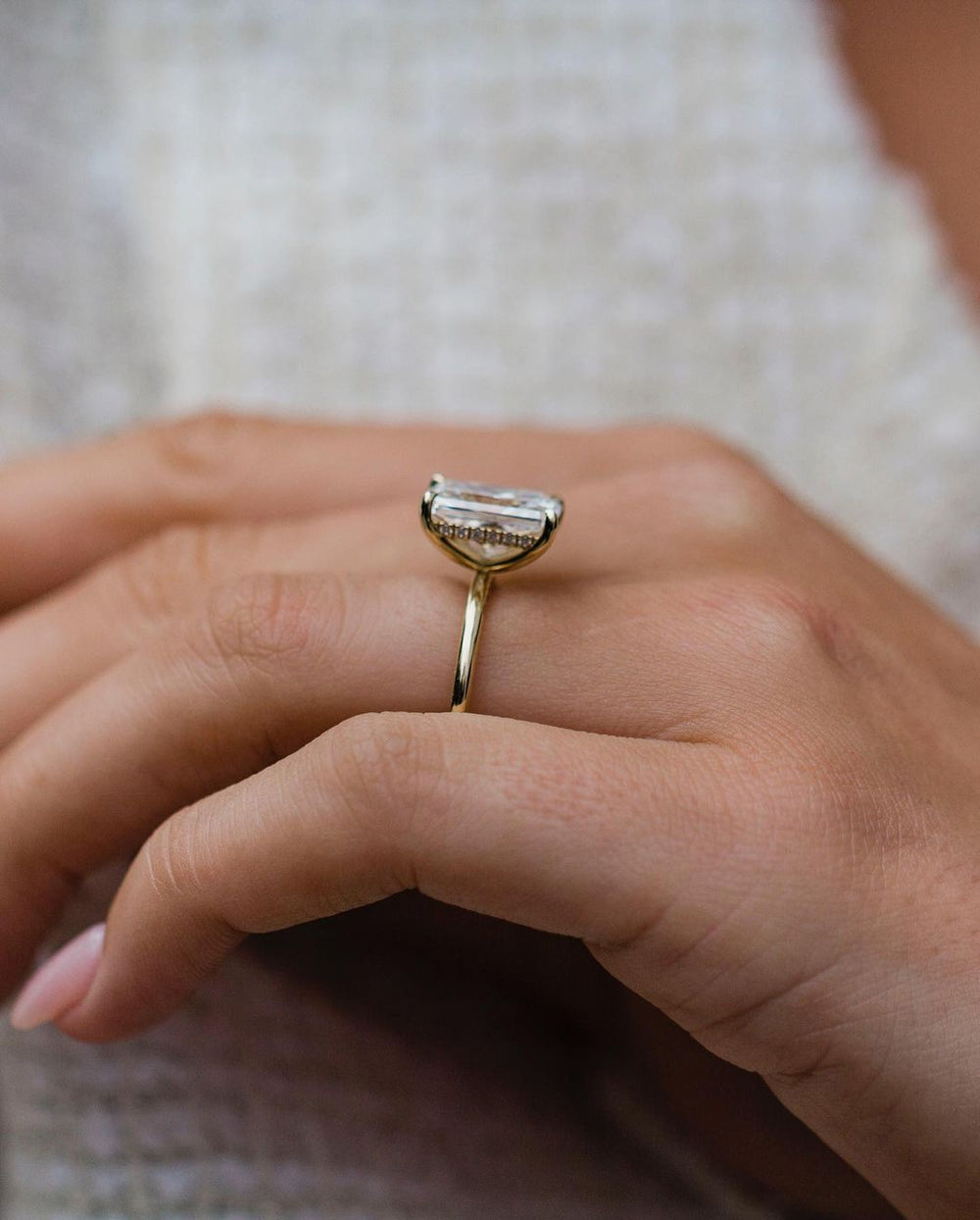 Radiant Cut Halo Labgrown Ring