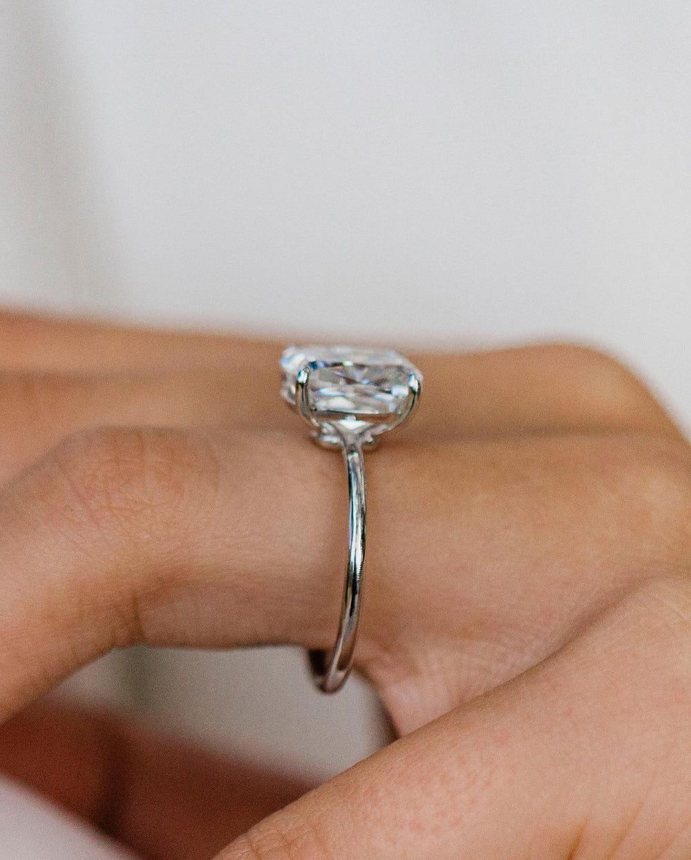 Cushion Cut Labgrown Engagement Ring