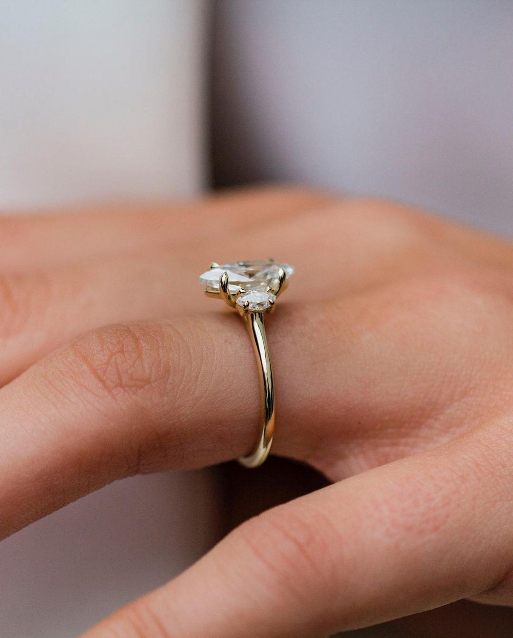 Marquise Cut Labgrown Engagement Ring