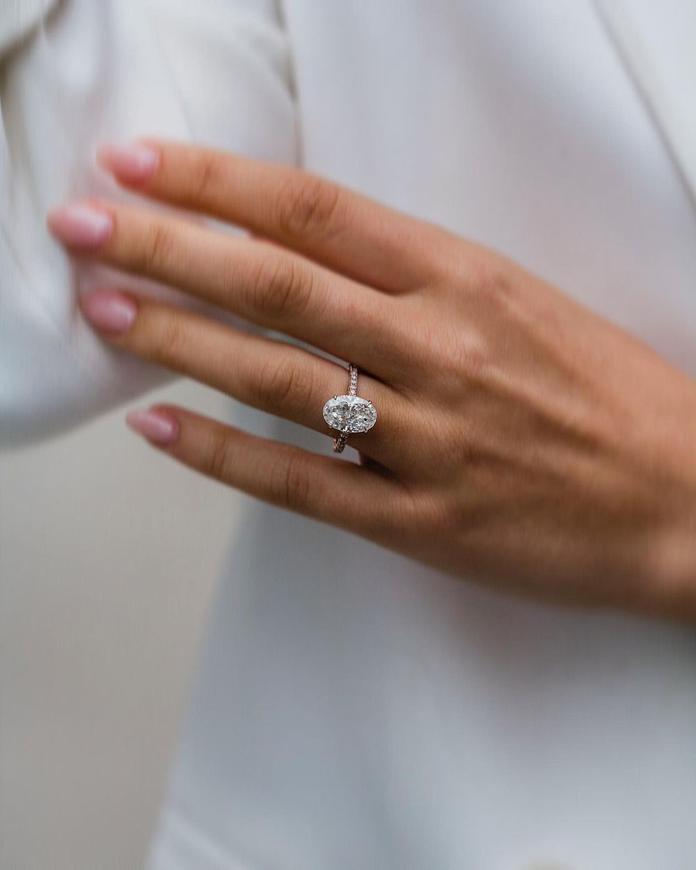 Oval Cut Labgrown Engagement Ring