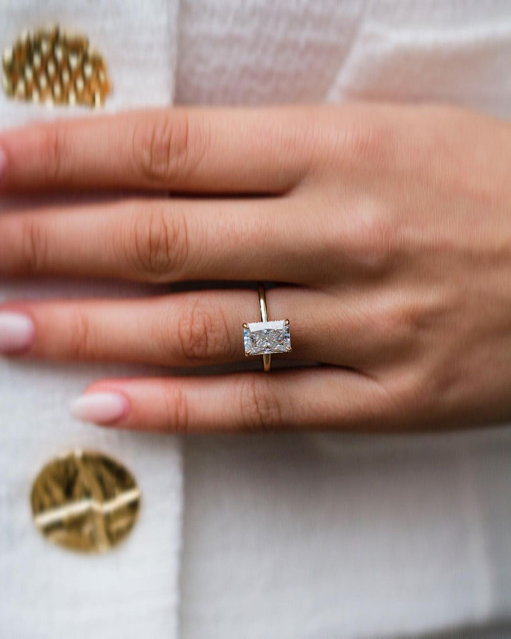 Radiant Cut Labgrown Engagement Ring