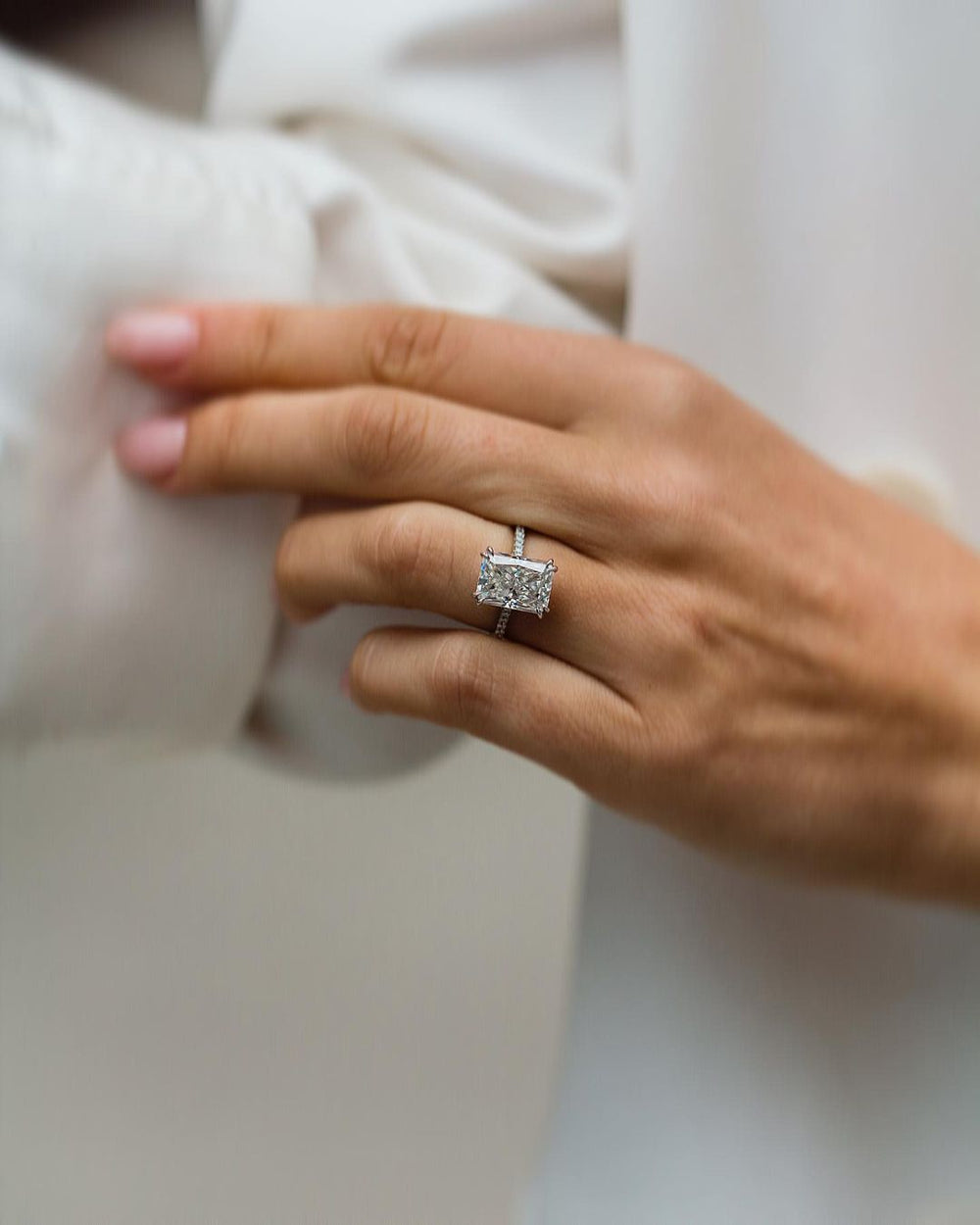 Radiant Cut Labgrown Engagement Ring