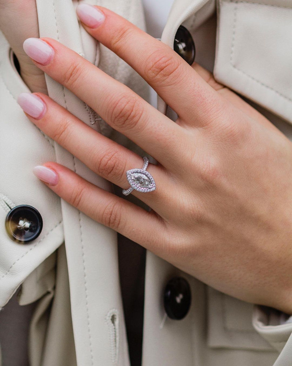 Marquise Cut Labgrown Ring