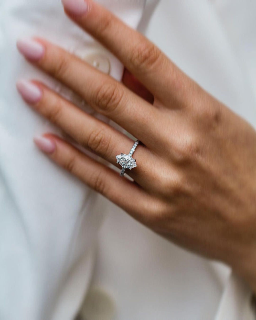 Marquise Cut Labgrown Engagement Ring