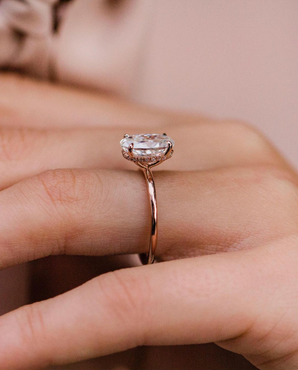 Oval Cut Labgrown Engagement Ring