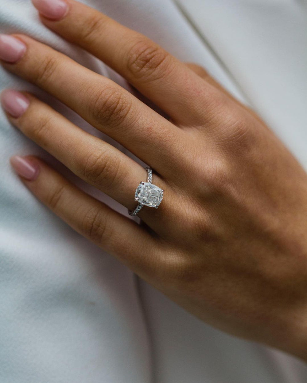 Cushion Cut Labgrown Ring