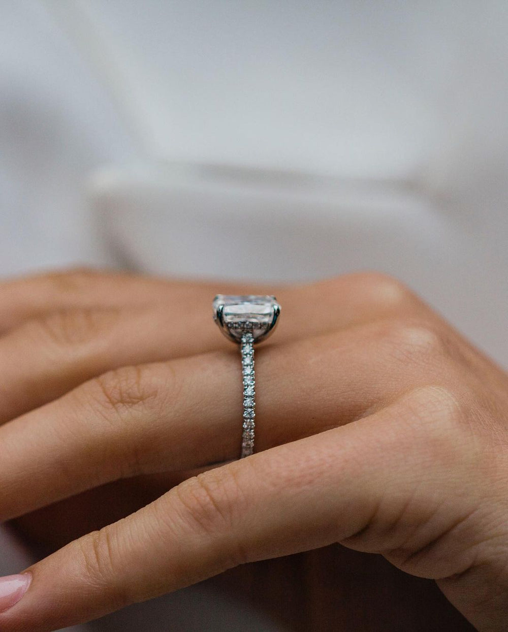 Cushion Cut Labgrown Ring