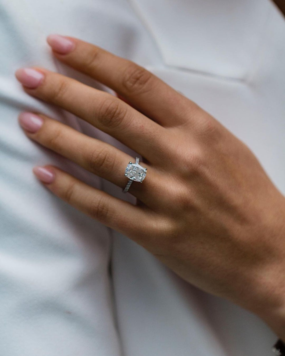 Cushion Cut Labgrown Ring
