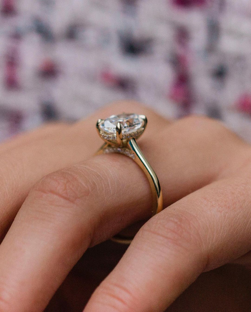 Oval Cut Labgrown Engagement Ring