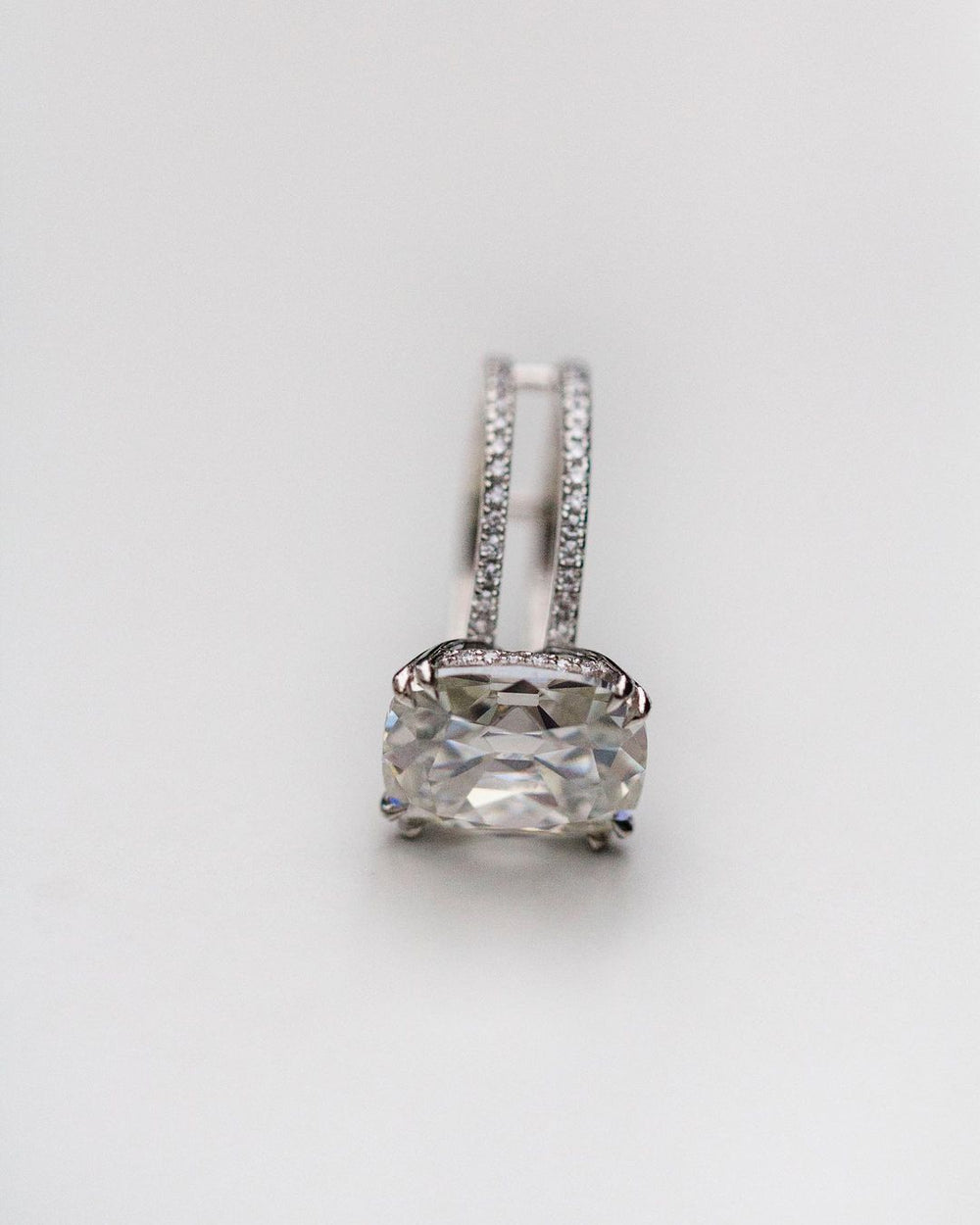 Old Mine Cushion Cut Labgrown Ring