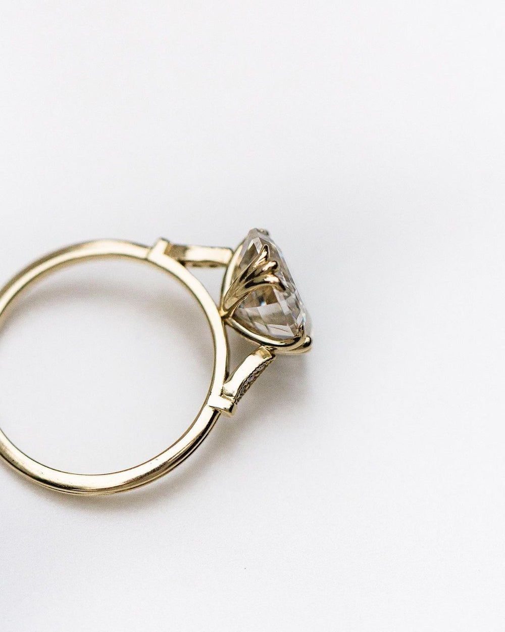 Asscher Cut Labgrown Engagement Ring