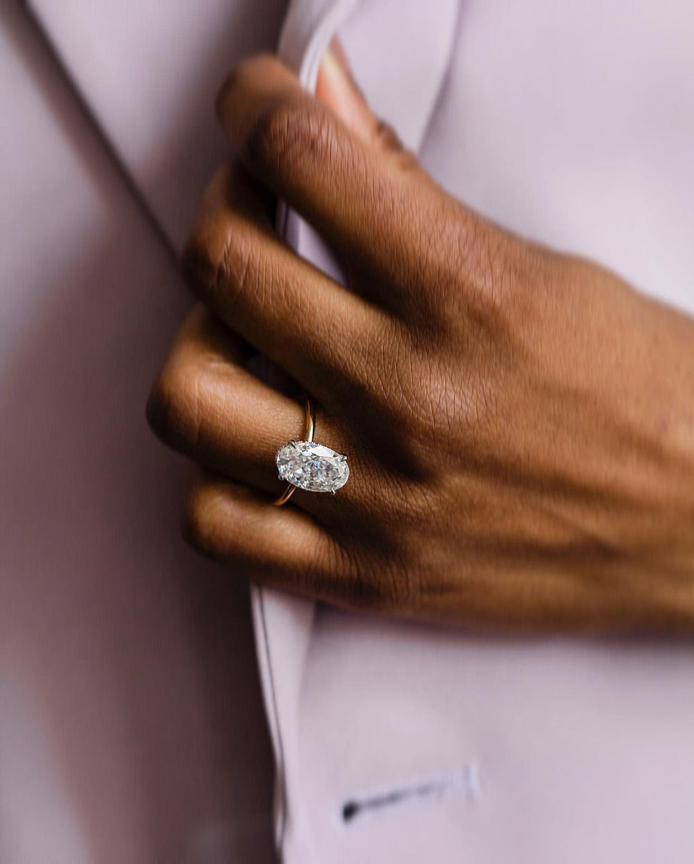 Oval Cut Labgrown Engagement Ring