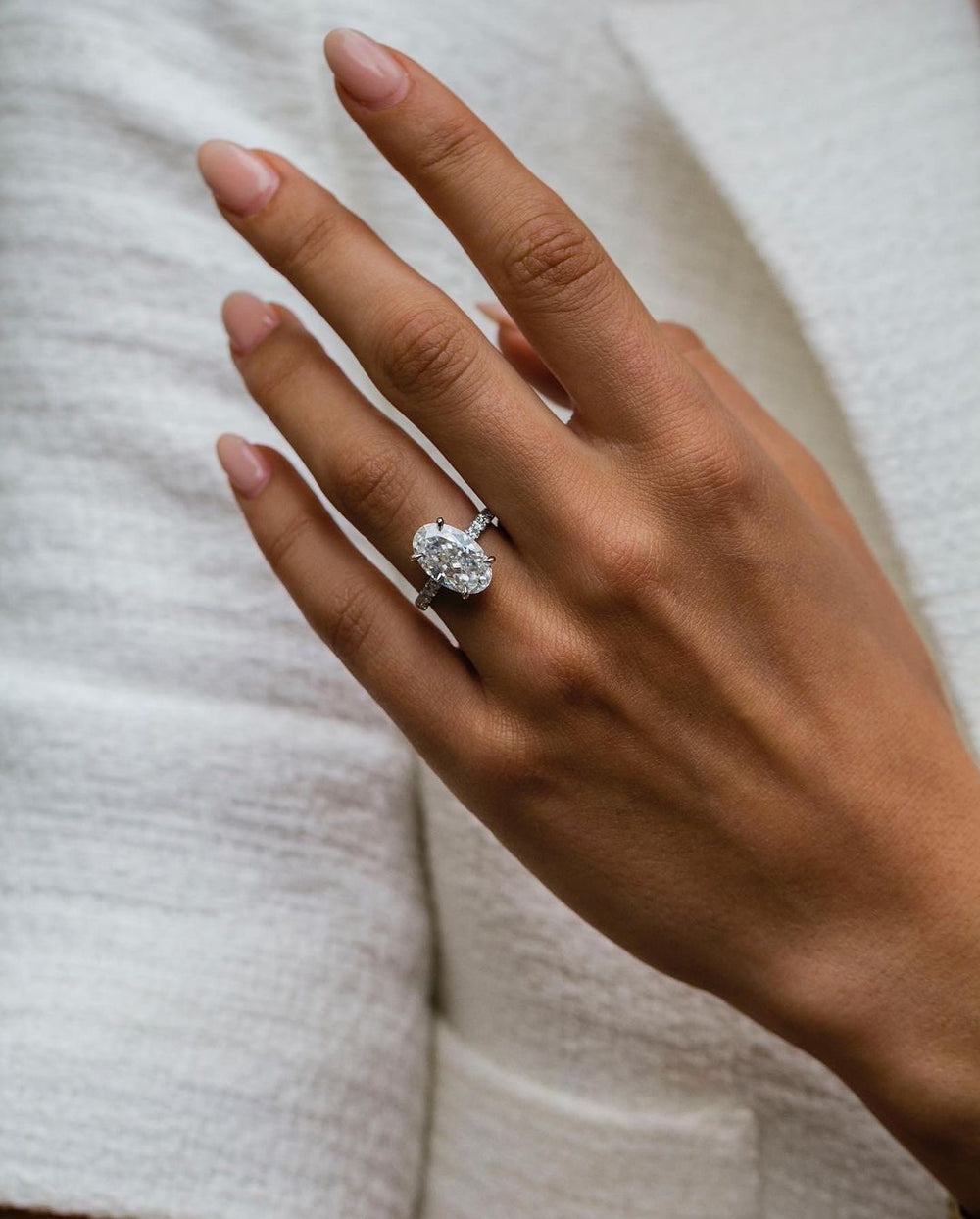 Oval Cut Labgrown Engagement Ring