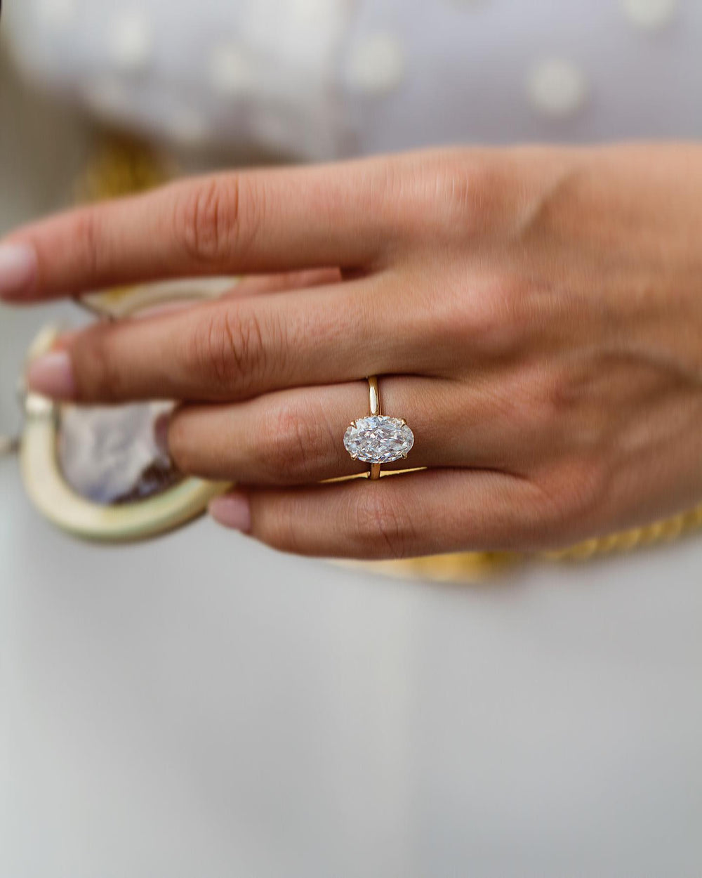 Oval Cut Labgrown Engagement Ring