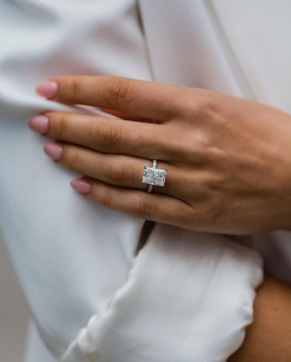 Radiant Cut Labgrown Engagement Ring