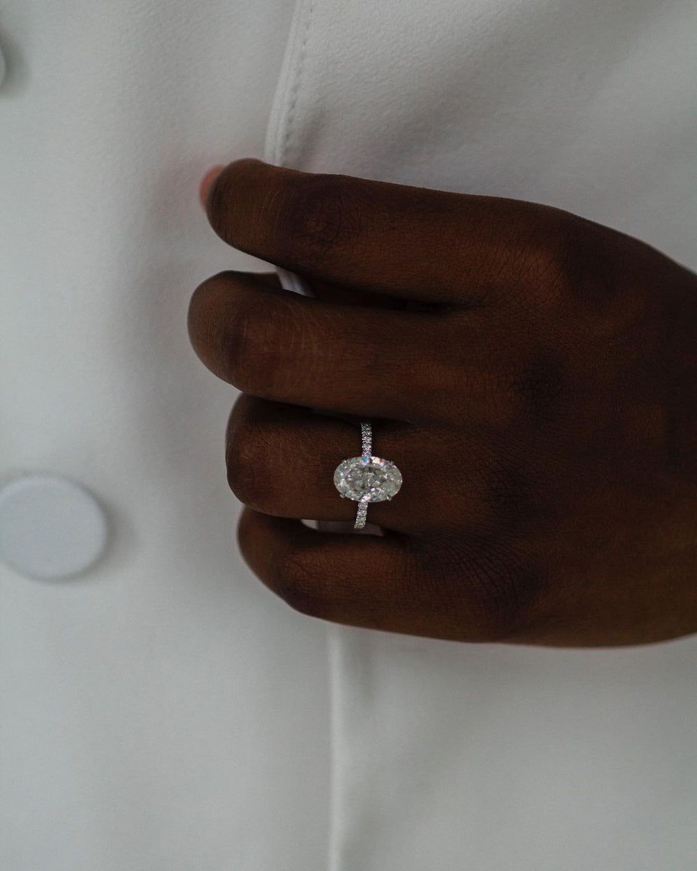 Oval Cut Labgrown Engagement Ring