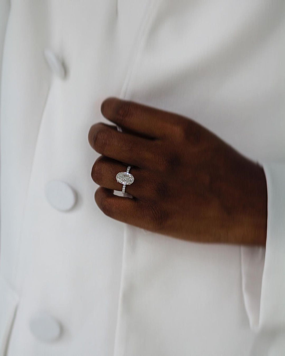 Oval Cut Labgrown Engagement Ring