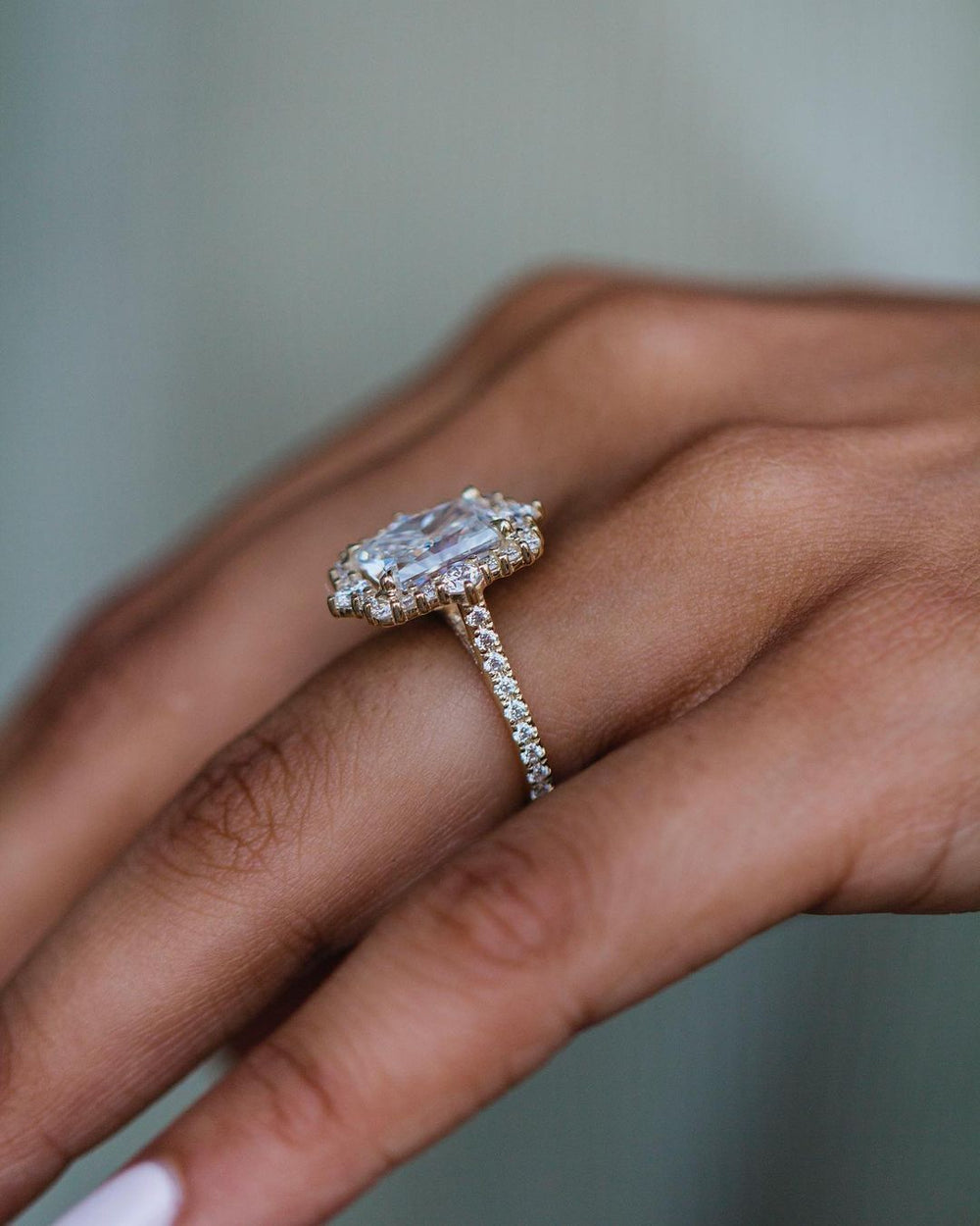 Radiant Cut Labgrown Ring