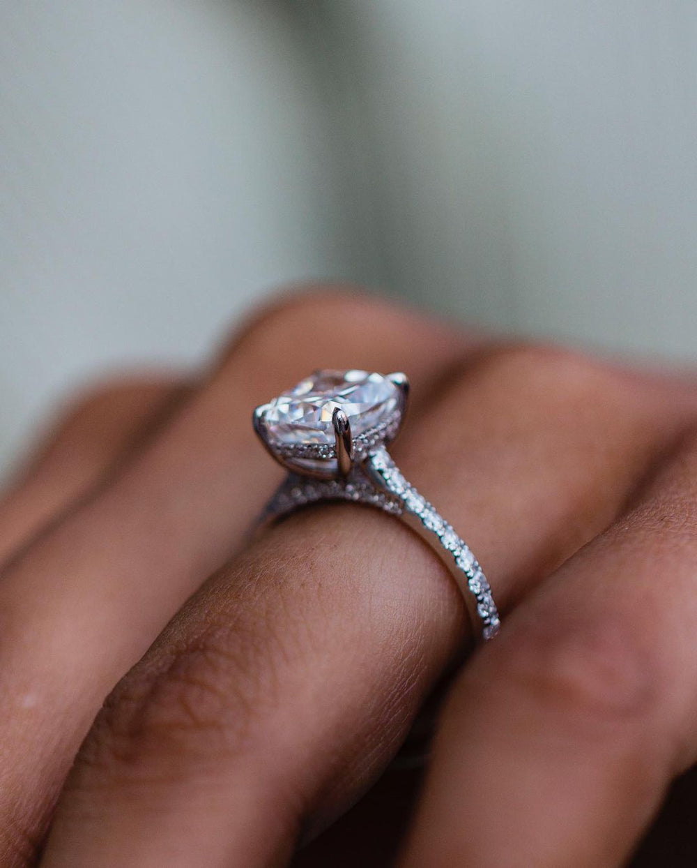 Cushion Cut Labgrown Ring