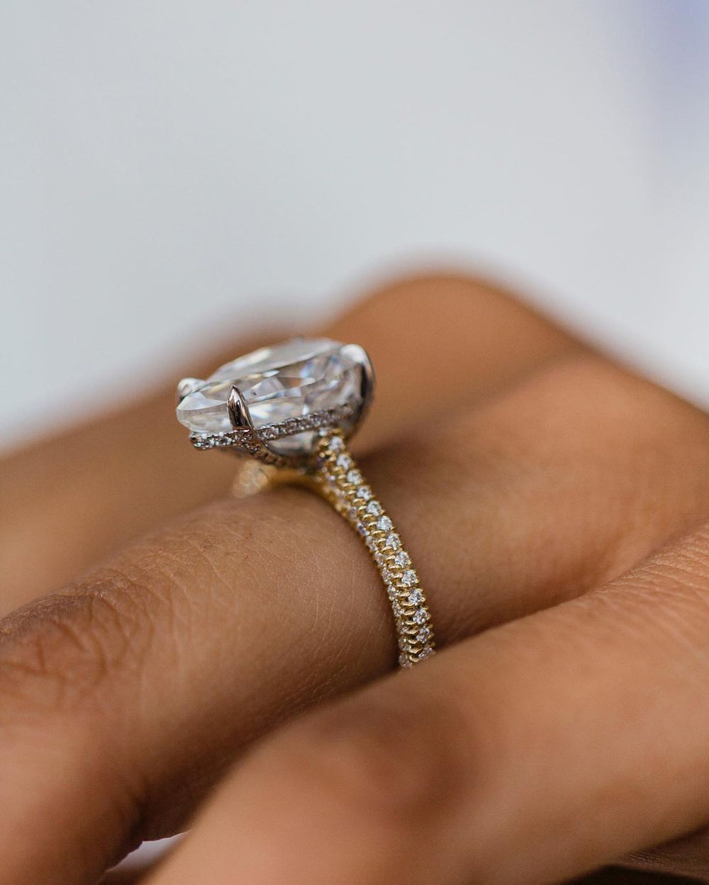 Elongated Pear Cut Labgrown Ring