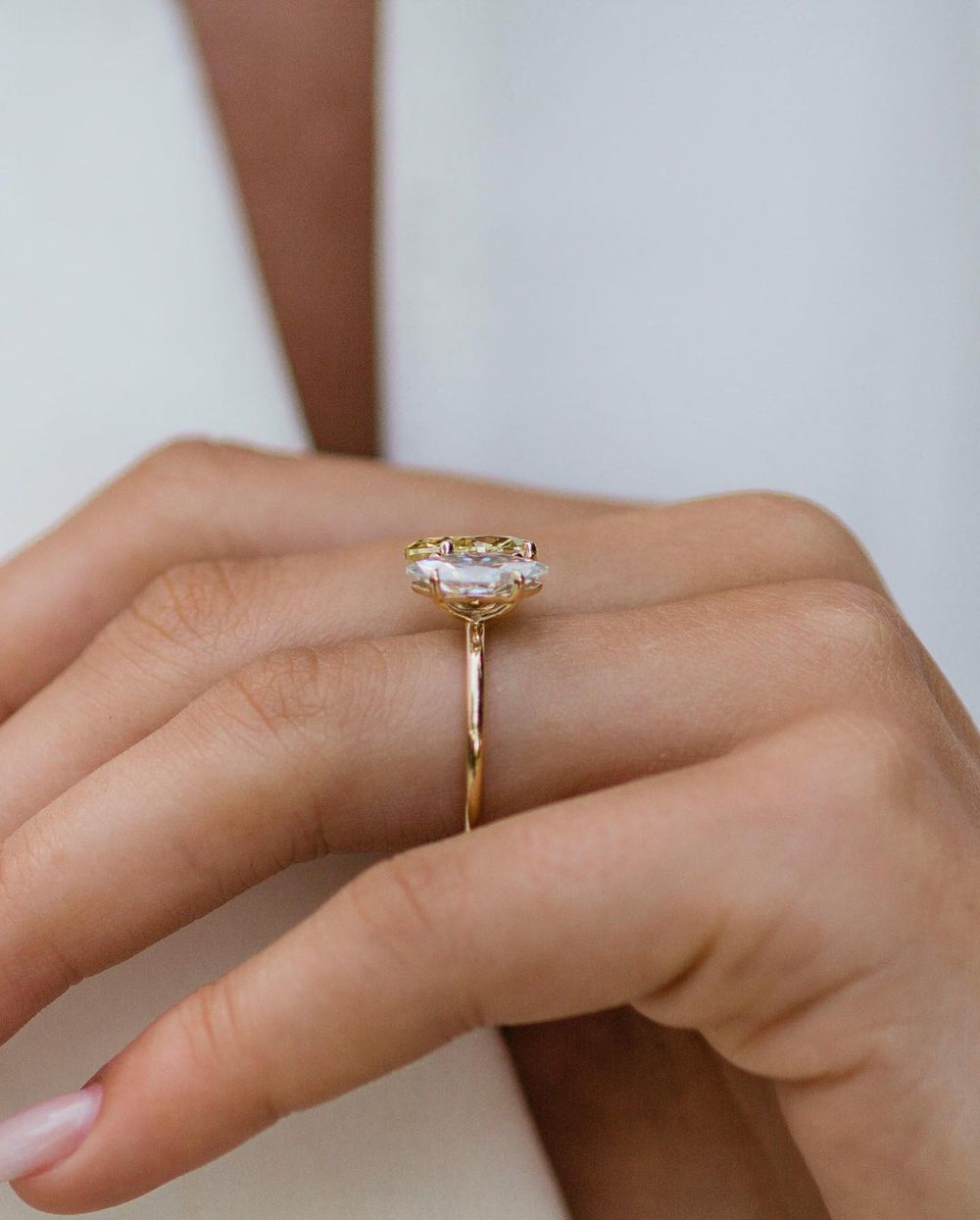 Toi Et Moi Pear & Marquise Cut Labgrown Ring