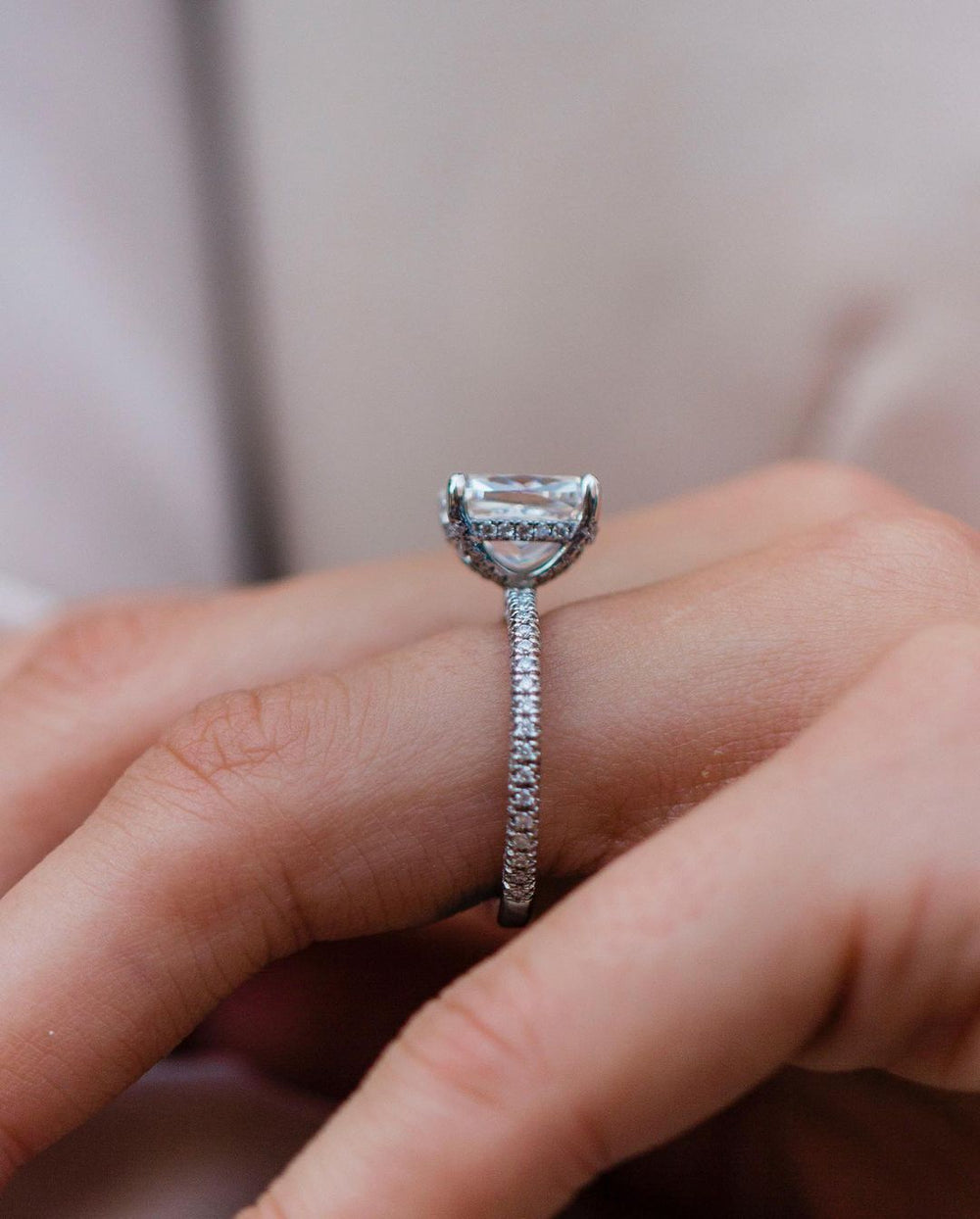 Cushion Cut Labgrown Ring