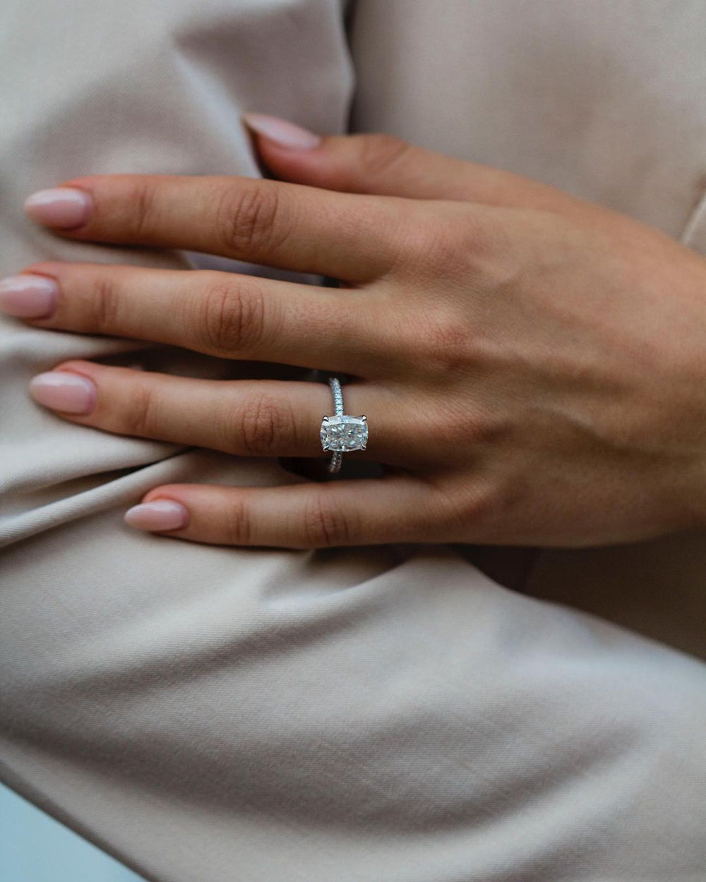 Cushion Cut Labgrown Ring
