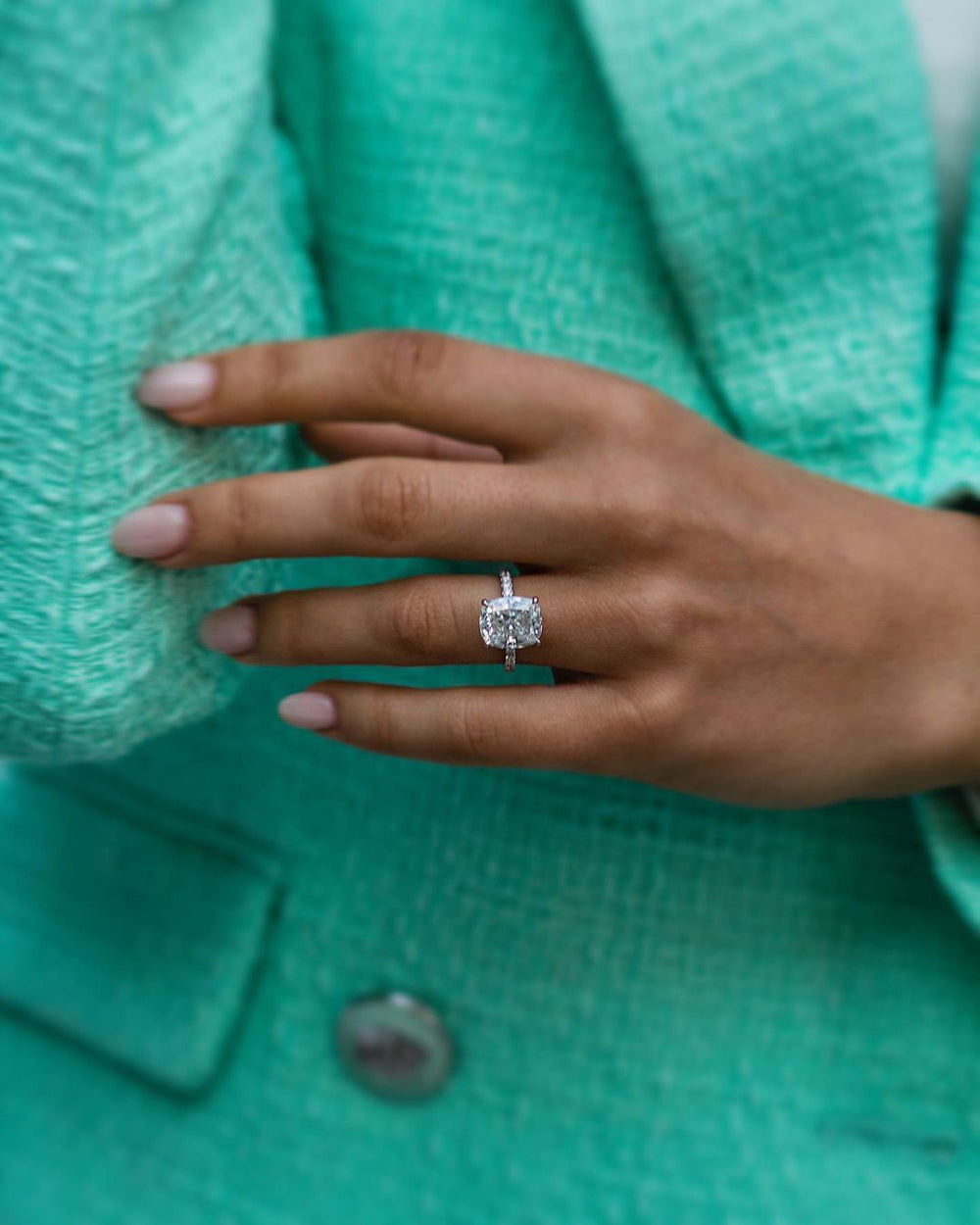 Cushion Cut Labgrown Ring