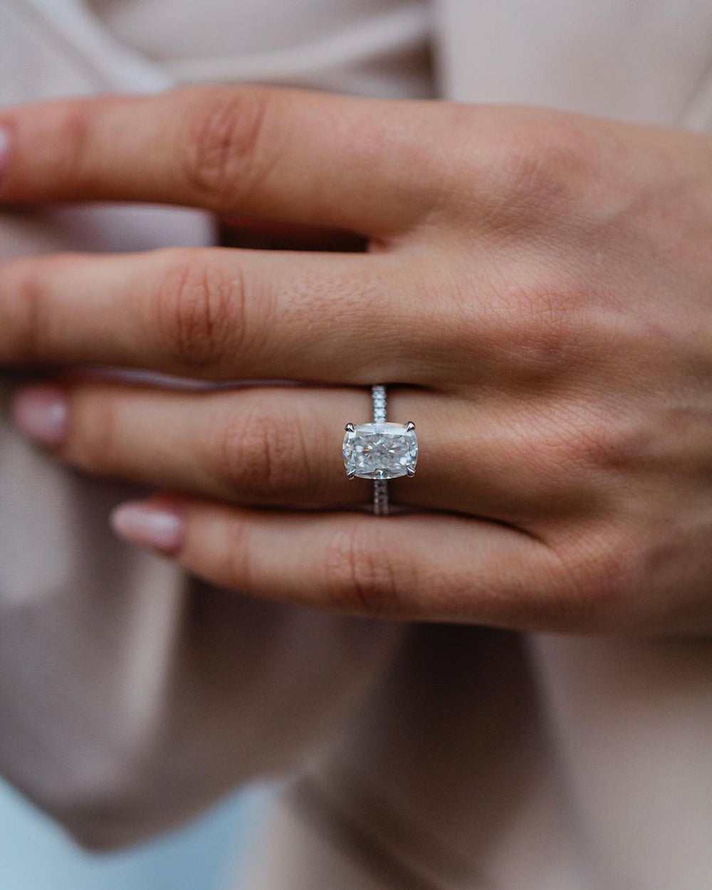 Cushion Cut Labgrown Ring