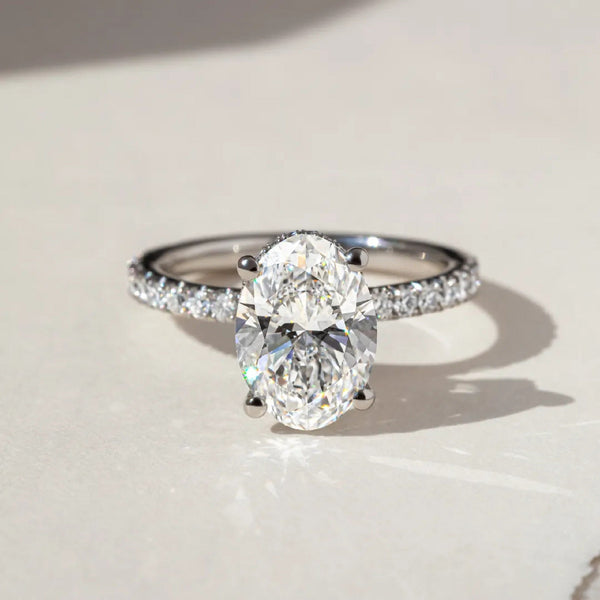 Oval Cut Labgrown Engagement Ring
