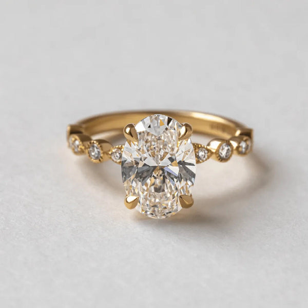 Oval Cut Labgrown Engagement Ring