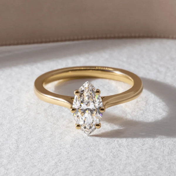 Marquise Cut Labgrown Engagement Ring