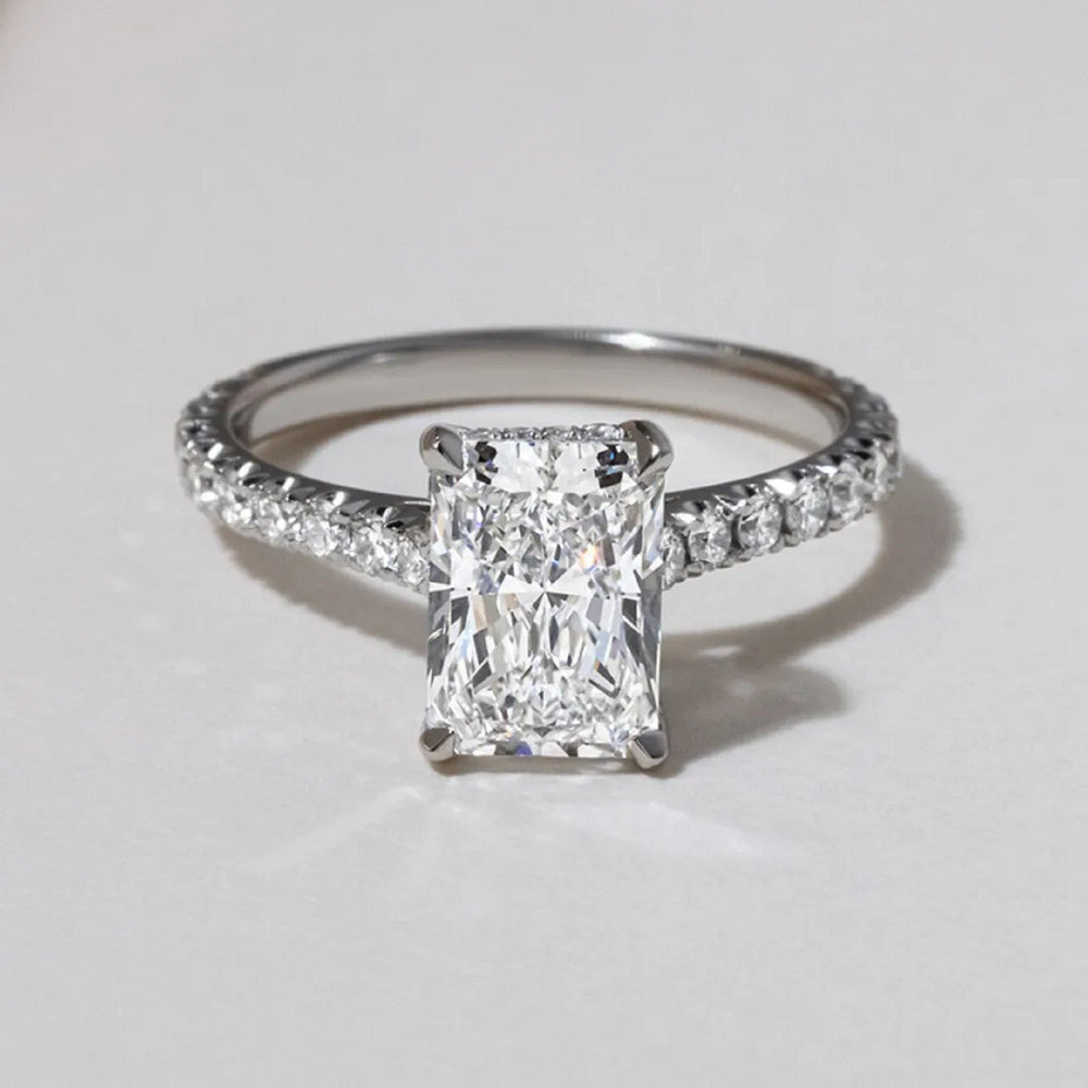 Radiant Cut Labgrown Engagement Ring