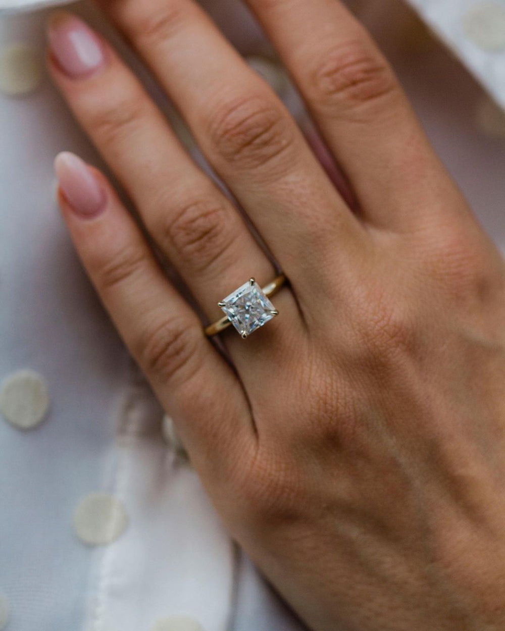 Radiant Cut Labgrown Engagement Ring