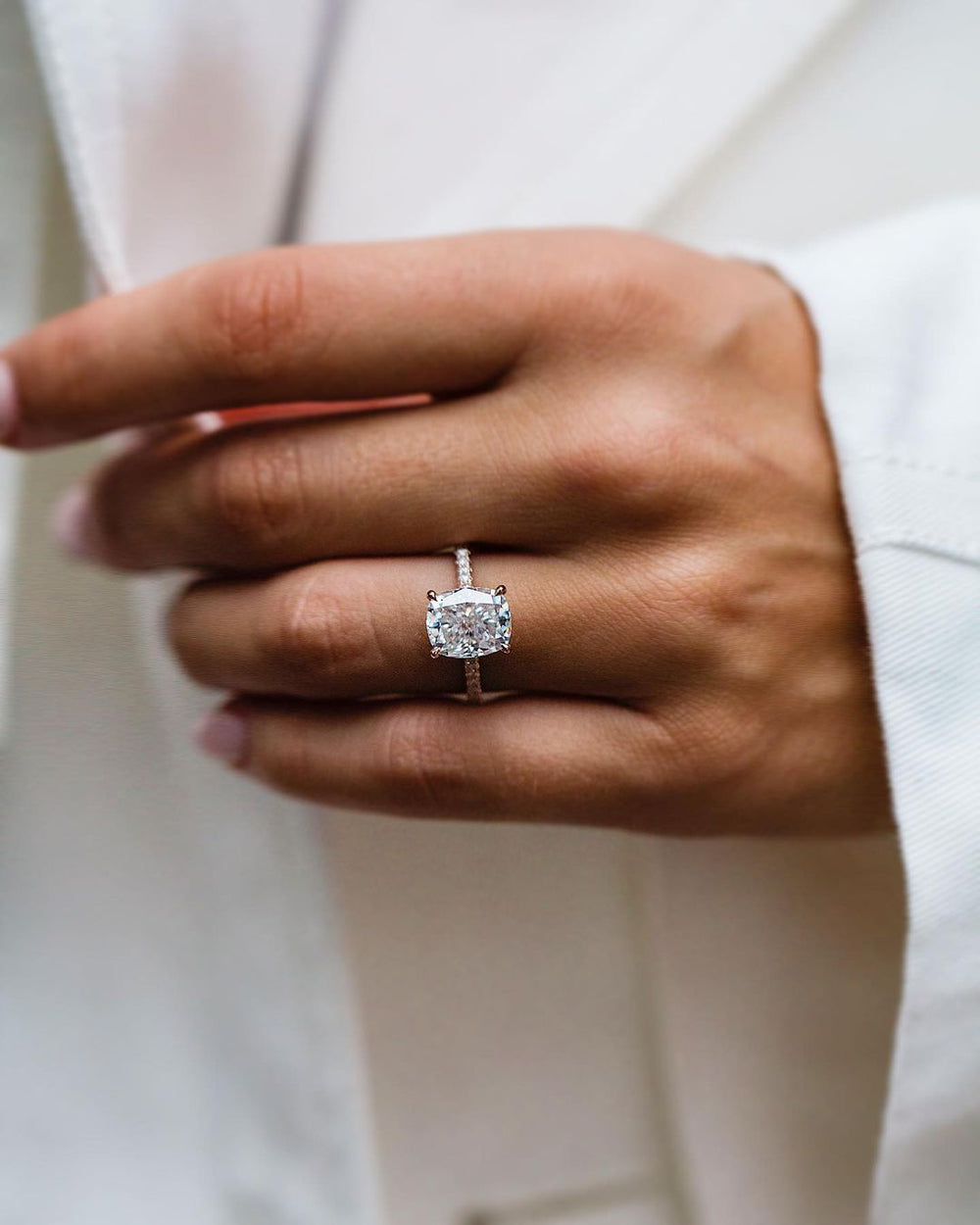 Cushion Cut Labgrown Ring