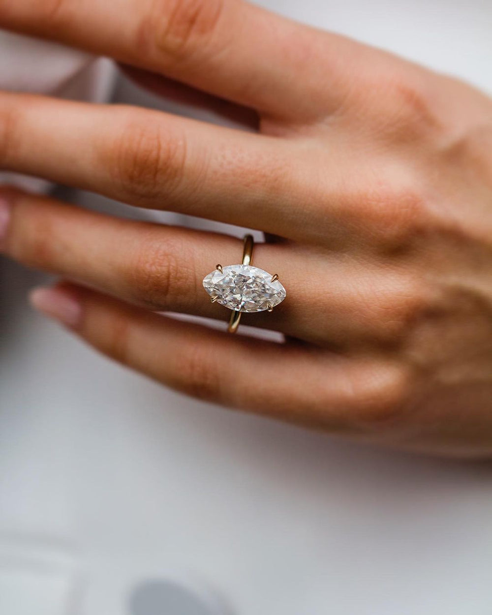 Marquise Cut Labgrown Ring