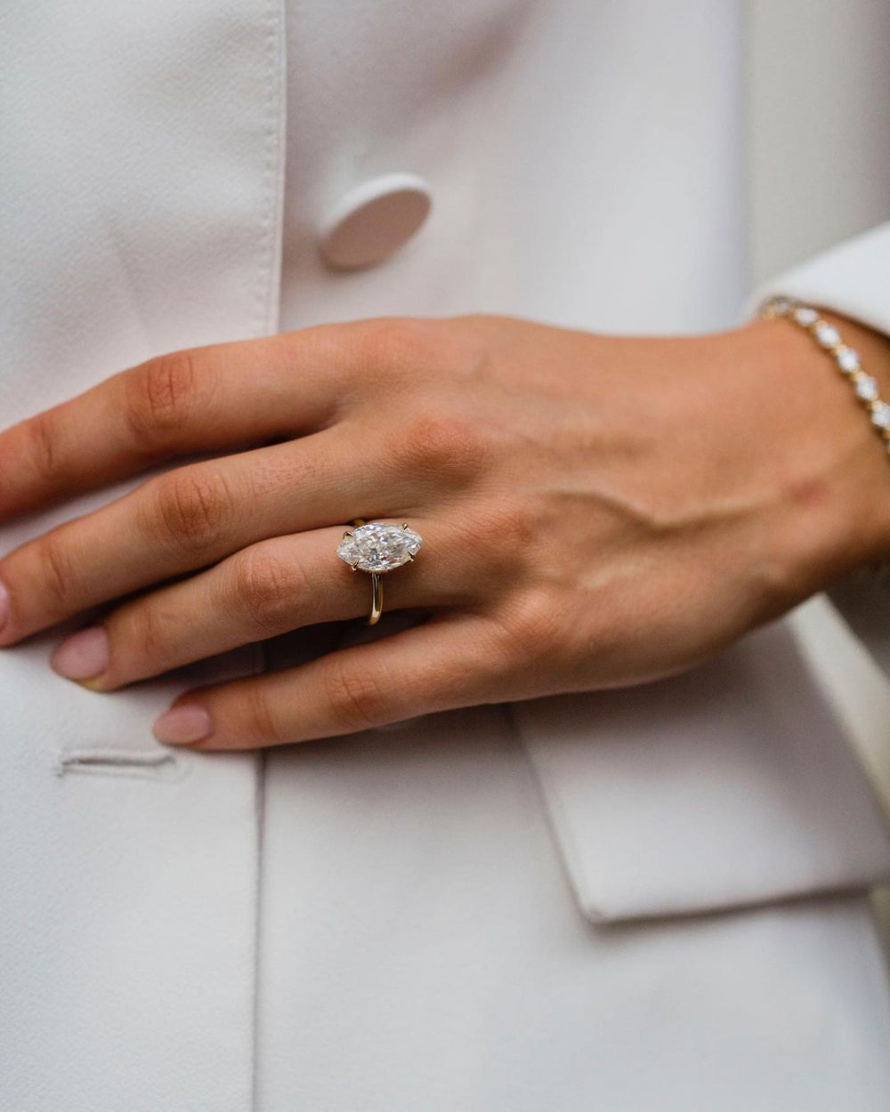 Marquise Cut Labgrown Ring