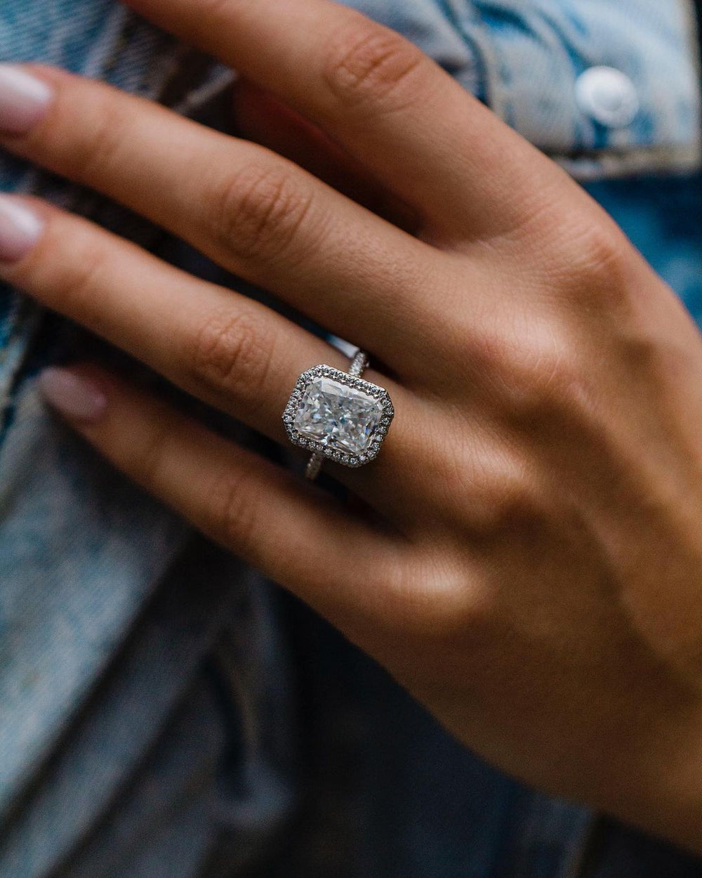 Radiant Cut Labgrown Ring