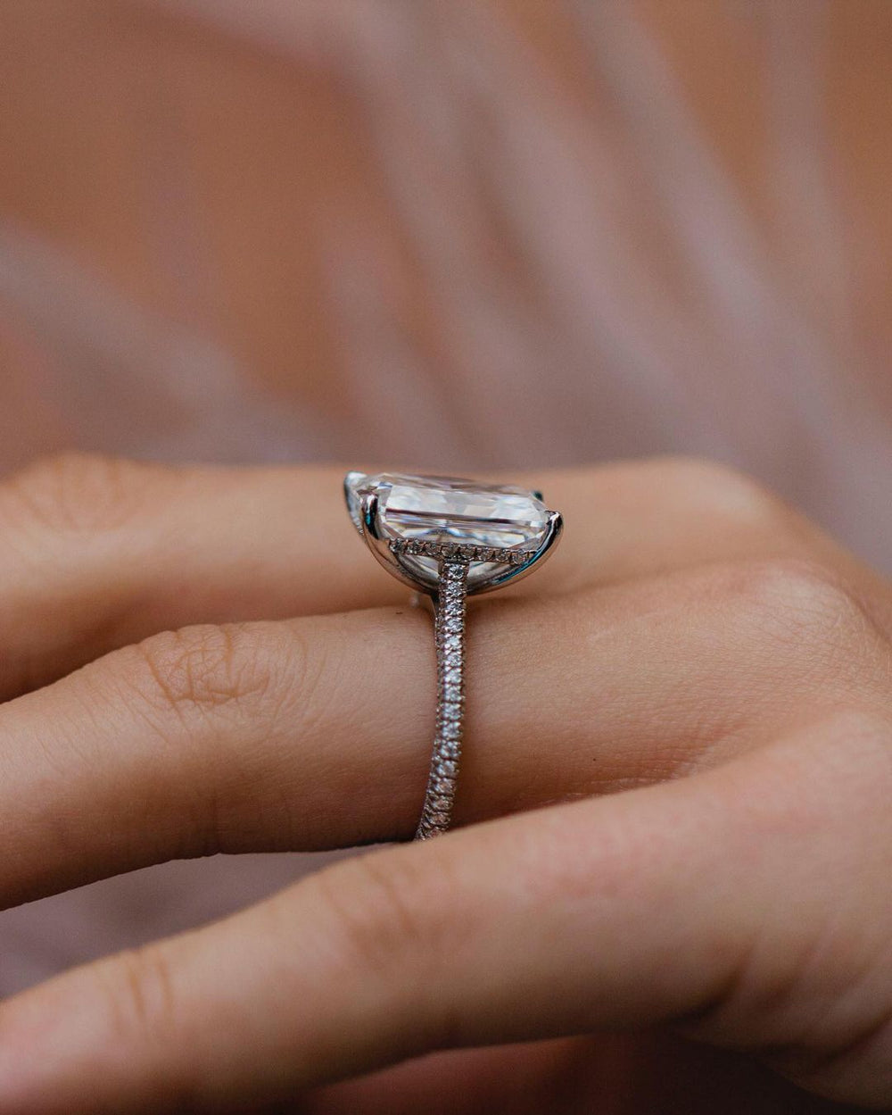 Radiant Cut Labgrown Engagement Ring