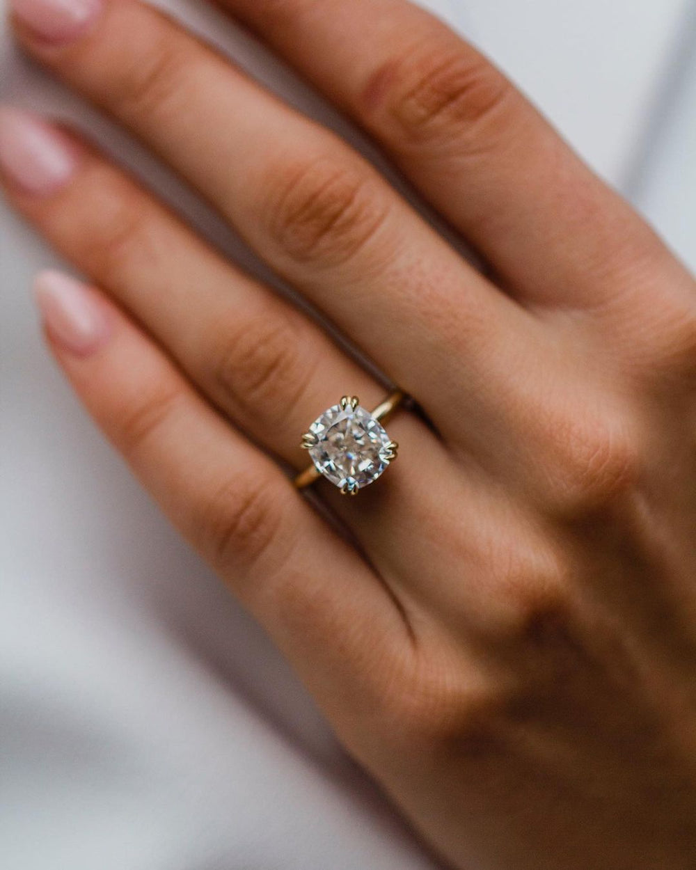 Cushion Cut Labgrown Ring