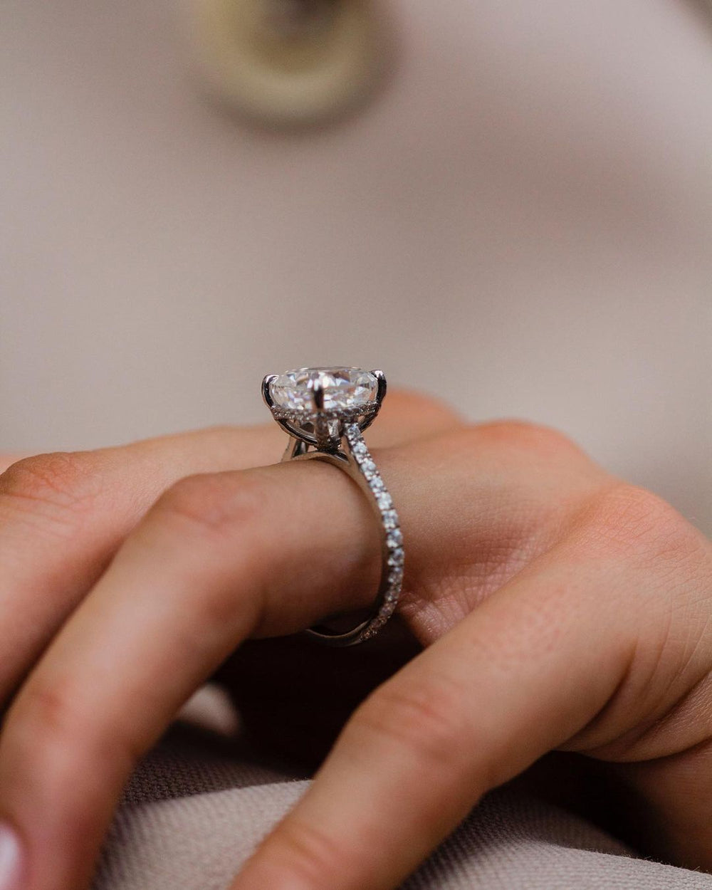 Cushion Cut Labgrown Ring