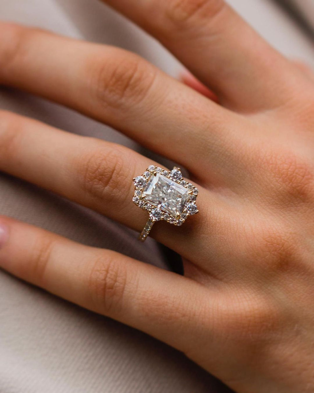 Radiant Cut Labgrown Ring