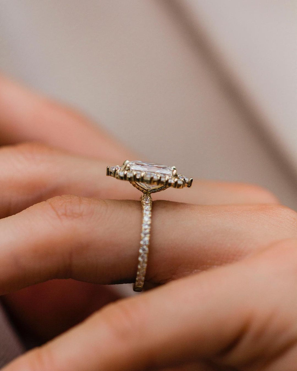 Radiant Cut Labgrown Ring