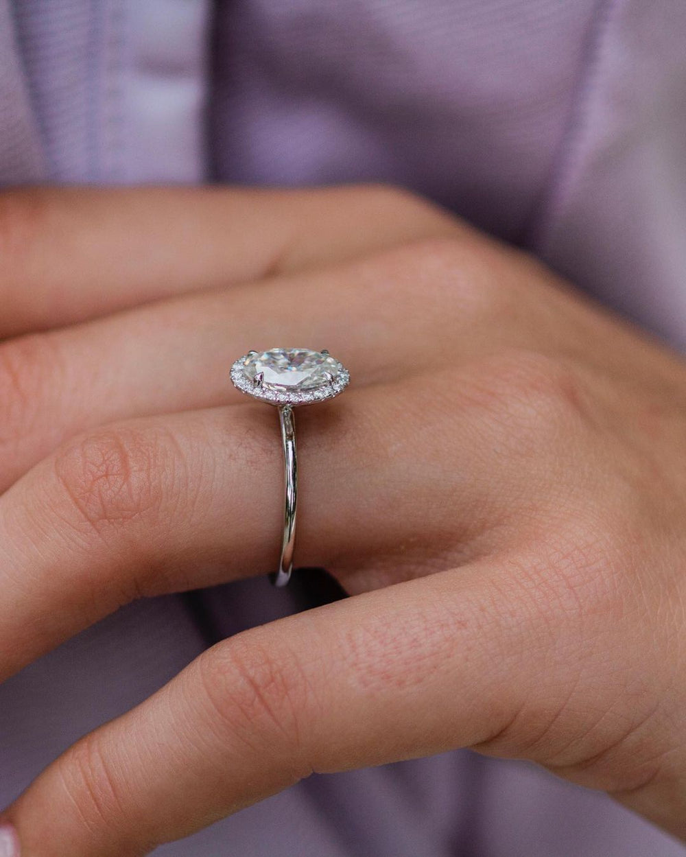 Oval Cut Labgrown Engagement Ring