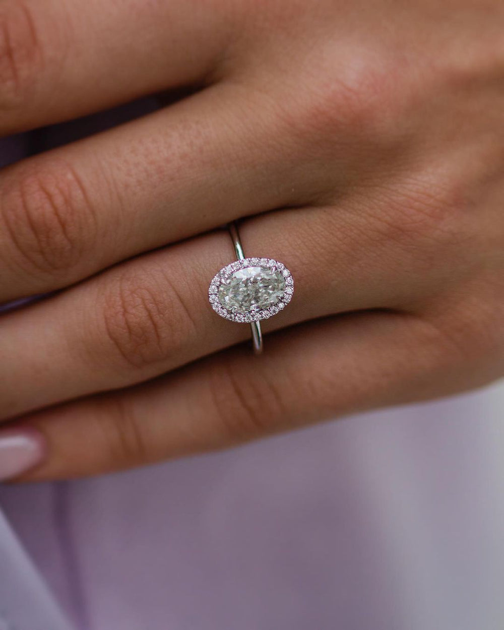 Oval Cut Labgrown Engagement Ring