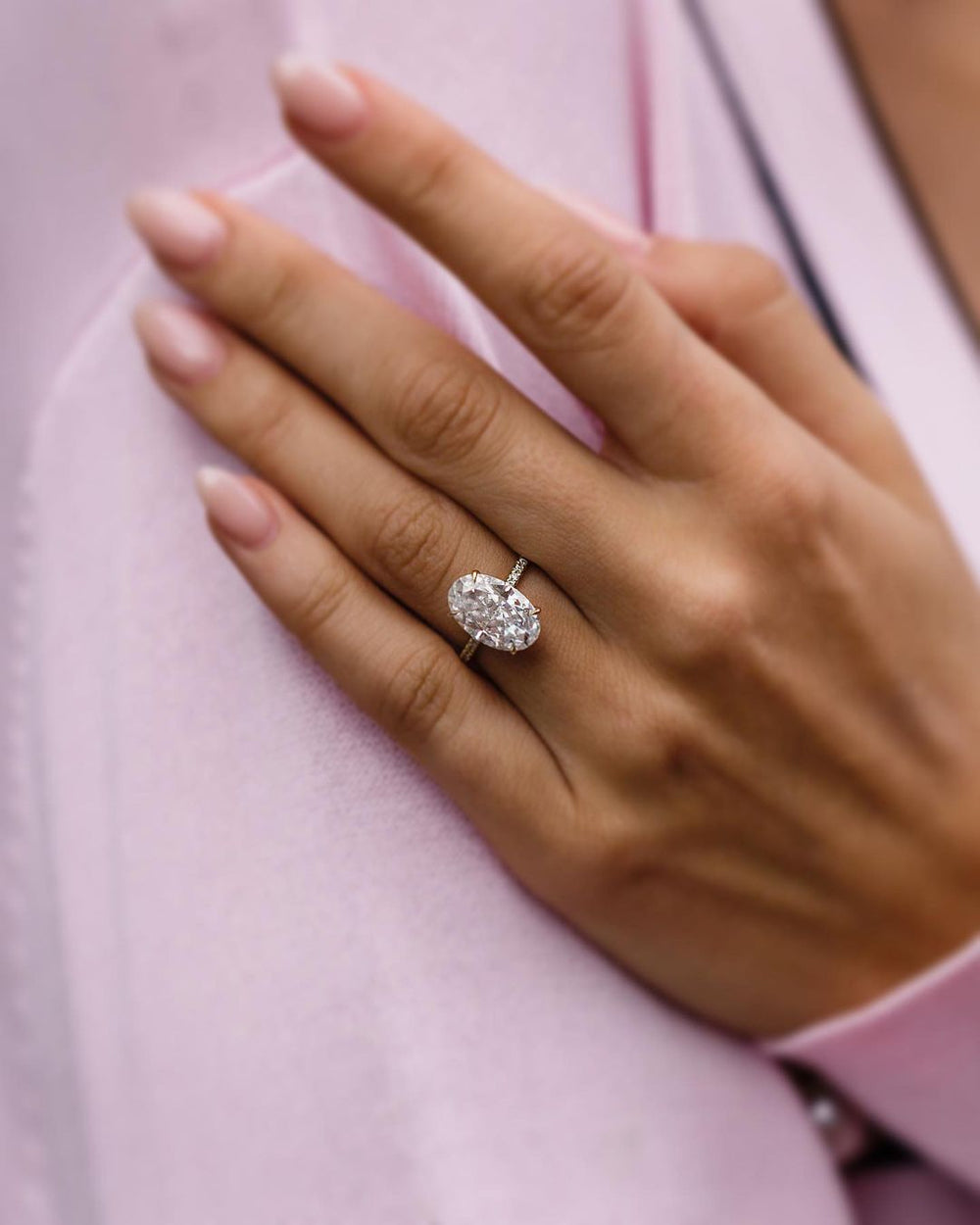 Oval Cut Labgrown Engagement Ring